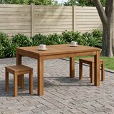  Stolić za kavu Prirodna 50 x 68,5 x 36 cm Čvrsto drvo akacije | shoptok.hr
