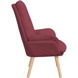  Fotelja Vinska crvena 69 x 74 x 93 cm Tkanina i šperploča | shoptok.hr