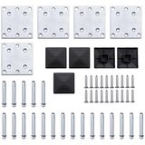  Set panela za ogradu WPC 699 x 146 cm crni | shoptok.hr