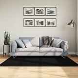  Tepih HUARTE kratkih vlakana mekani i perivi crni 120x170 cm | shoptok.hr