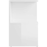  Nočna omarica 2 kosa visok sijaj bela 35x35x55 cm iverna plošča, (20624312) | Shoptok.si