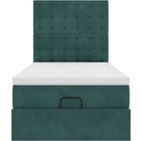  Okvir kreveta s madracima tamnozeleni 100x200cm baršunasti | shoptok.hr