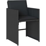  13-dijelni vrtni blagovaonski set s jastucima poliratan crni | shoptok.hr