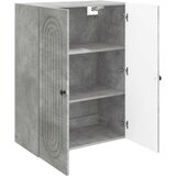  Ormar za montažu na zid Betonska siva 66 x 34,5 x 90 cm | Shoptok.si
