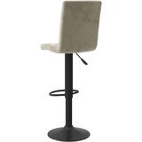 vidaXL Barski stolček svetlo siv žamet, (20968161) | Shoptok.si