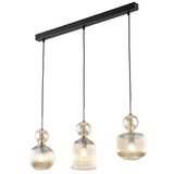  Visilica na sajli SOPHIA 3xE14/10W/230V crna/zadimljeno bež | Eponuda.com
