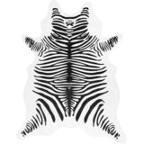  Tepih crno-bijeli zebrasti 120 x 170 cm perivi i | shoptok.hr