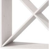  Stalak za vino 4 pcs Bijelo 62 x 25 x 62 cm Čvrsto borovo drvo | shoptok.hr