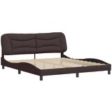 vidaXL Posteljni okvir z vzglavjem temno rjav 180x200 cm blago, (21086274) | Shoptok.si