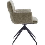 Dieter Knoll NASLANJAČ, kovina, tekstil barve kapučina | Shoptok.si