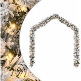 vidaXL Božićni vijenac s LED svjetlima zeleni 10 m PVC cijene