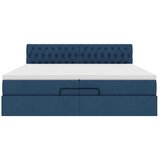  Otomanski krevet s madracem plavi 200x200 cm tkanine | shoptok.hr