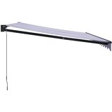 Tenda na uvlačenje plavo-bijela 4,5x3 m od tkanine i aluminija | Eponuda.ba