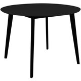 House Nordic Okrogla jedilna miza s črno mizno ploščo 105x105 cm Vojens – | Shoptok.si