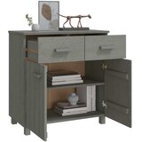  Komoda HAMAR svjetlosiva 79 x 40 x 80 cm od masivne borovine | shoptok.hr