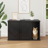  Mačja Kuća Crna 85 x 55 x 50 cm Konstruirano drvo | shoptok.hr