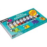 Profesionalne gvaš barve Pebeo Studio 10 x 20 ml in čopič (Umetniške) | Shoptok.si