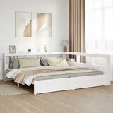 vidaXL Knjižna postelja brez vzmetnice 160x200 cm trdna borovina | Shoptok.si