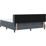  s opruga kutije Tamno siva 200 x 180 cm Baršun | shoptok.hr