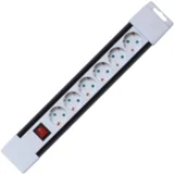 Produžni kabl, 6 utičnica, prekidač, 1,0mm², 2 met, bijeli - PNV 06K/WH