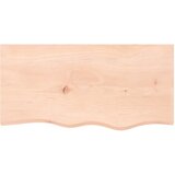  Zidna polica 80 x 40 x 2 cm od neobrađene masivne hrastovine | Eponuda.ba