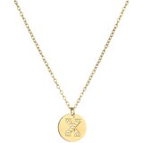 IZMAEL Ogrlica Abeceda - X / Zlatna | shoptok.hr