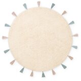 Hanse Home Kremno bela pralna/ročno tkana bombažna otroška preproga ø160 cm Snuggle Sunna – u