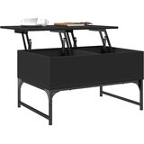  Stolić za kavu crni 70 x 50 x 40 cm konstruirano drvo i metal | Eponuda.com