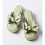  Green platform flip-flops with a bow Edvard | ePonuda.com