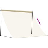 Tenda na uvlačenje krem 250 x 150 cm od tkanine i čelika | shoptok.hr