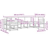  Set vanjskih sofa 7 kom. Bijela i antracit | Eponuda.ba