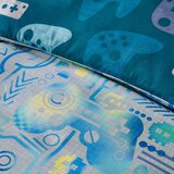 Catherine Lansfield Plava/siva dječja posteljina za bračni krevet od mikrovlakana 200x200 cm Gamer – | shoptok.hr