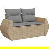 vidaXL 6-dijelni set vrtnih sofa s jastucima bež od poliratana | shoptok.hr
