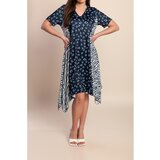 Fenzy Midi Haljina S Printom, Tamnoplava | shoptok.hr