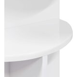  Bocni stol s pohranom Bijela visokog sjaja Ø 39,5 x 55 cm | shoptok.hr