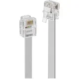 isdn priključni kabel [1x RJ12 vtič 6p6c - 1x RJ12 vtič 6p6c] 10 m siva, (20411140)