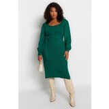 Trendyol Curve Plus Size Dress - Green - Bodycon | ePonuda.com
