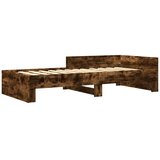  Okvir kreveta bez madraca dimljena boja hrasta 90x200 cm drveni | shoptok.hr