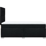  Krevet s oprugama i madracem crni 100 x 200 cm od tkanine | shoptok.hr