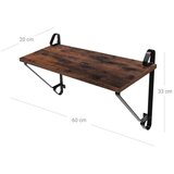  Set od 2 zidne police SHELFY braon/crna | Eponuda.com