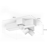 Philips 929003809101 Centris hue cross 3 spot beli v2 ( 21026 ) | Eponuda.com