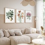 WALLXPERT Huhu278 - Višenamenska dekorativna slika u okviru (3 dela) 50 x 70 cm | Eponuda.com