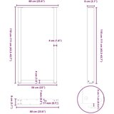  Noge za barski stol U-oblik 2 kom Prirodni čelik 60 x (110-111) cm Čelik - Prirodna 60 x (110-111) cm 2 1 | shoptok.hr
