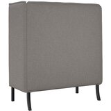 SOFA s visokim naslonom 101cm Sivo-smeđa tkanina | shoptok.hr