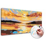 Artmie Slikanje po brojevima ZAPAD SLNKA | 80k40 cm - bez rama | ePonuda.com
