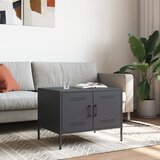 The Living Store Klubska mizica antracit 68x50x50,5 cm valjano jeklo - Klubska Mizica, (21496156) | Shoptok.si