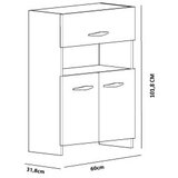 Hanah home višenamenski ormar Anı white | ePonuda.com