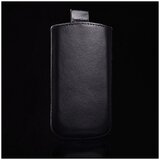 Univerzalna usnjena torbica 145x75mm - pravo usnje - črna | Shoptok.si