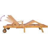  Suncobran s stolom 2 pcs Smeđa 40 x 40 x 40 cm Čvrsto teak drvo | shoptok.hr