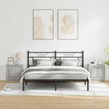  Noćni ormar 2 pcs Siva 44 x 34,5 x 45 cm Konstruirano drvo | Eponuda.com